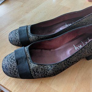FS/NY French Sole Brocade Pumps Sz W 10.5